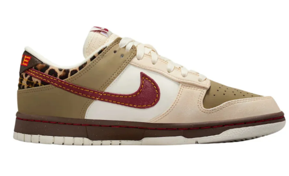 Nike Dunk Low Unisex - Tan, Cream & Burgundy