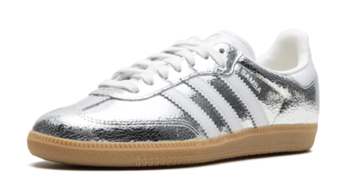 adidas Women's Samba OG 'Silver Metallic Cracked Leather' JR0035