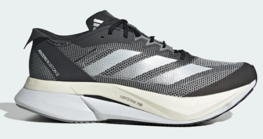 adidas Women's Adizero Boston 12 - Grey & Black