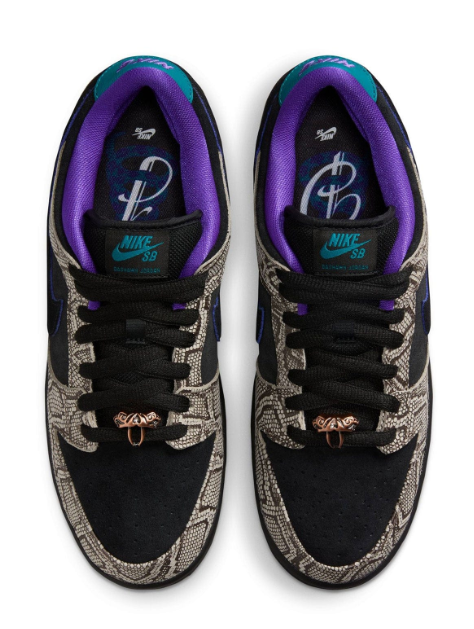 Nike SB Dunk Low Dashawn Jordan – Snakeskin / Black / Fierce Purple