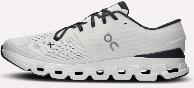 Men's On Cloud X 4 Training Shoes – White/Black