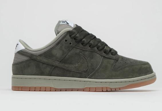Nike SB Dunk Low Pro B Shoes - Sequoia  Sequoia - Light Army - White（98）