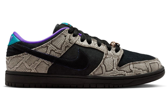 Nike SB Dunk Low Dashawn Jordan – Snakeskin / Black / Fierce Purple